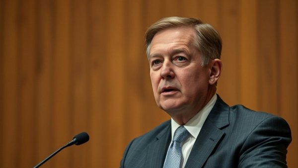 Male panelist speaking on healthcare affordability crisis, formal setting.