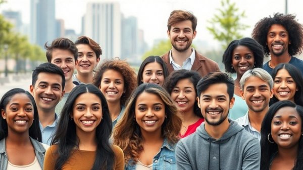 Diverse group portrait collage for Texas Tribune spring fellows program.