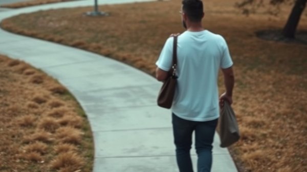 Surveillance image of a man walking, related to Austin Police Department news.