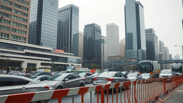 Austin news: downtown traffic and skyscrapers.
