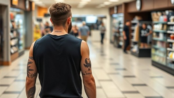Surveillance image of potential Austin vehicle theft suspect shown inside a store.