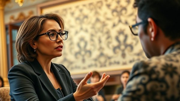 Des Moines Public Schools immigration hiring discussion in ornate setting.