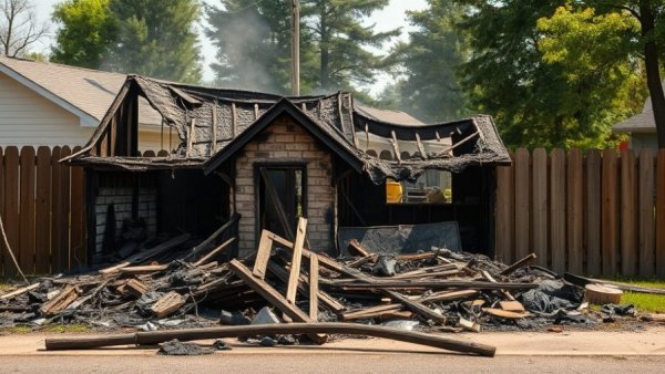 Fire damage in San Antonio highlighting community safety issues.