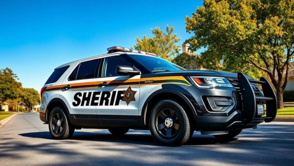 San Antonio crime news: Sheriff's patrol SUV parked on sunny day.