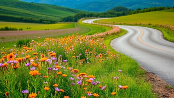 Least-visited state park in Texas with wildflowers and greenery.