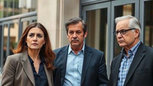 Houston doctor indictment organ transplantation case discussion outside building.