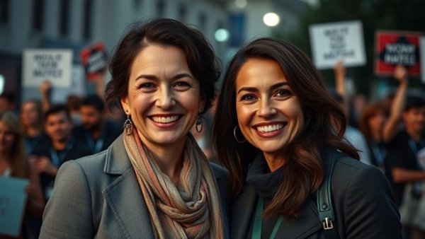 Dallas news kidnapping coverage with two women smiling at event.