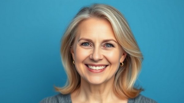 Portrait of a smiling woman with blond hair, missing adult in Austin.