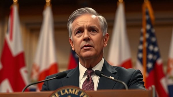 TrumpRx drug pricing impact discussed by political figure at podium.