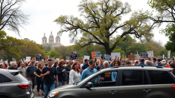 Austin ISD protest rules: Community gathering in park for peaceful protest.