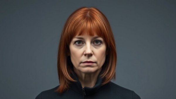 San Antonio crime news: Woman's mugshot with red hair.