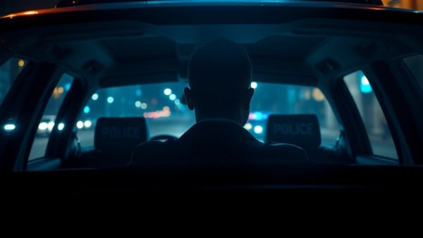 Houston crime news: Person in police car at night