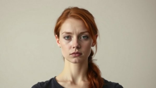 China Grove murder investigation: solemn woman with red hair.