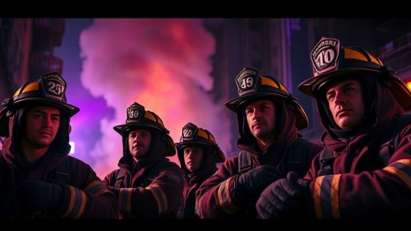 San Antonio news fire scene with firefighters at night.