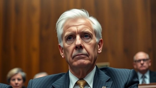 Older man in suit at a congressional hearing reflecting on trust in Congress not to use retirement funds.