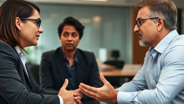 Professional meeting discussing Alzheimer's research funding.