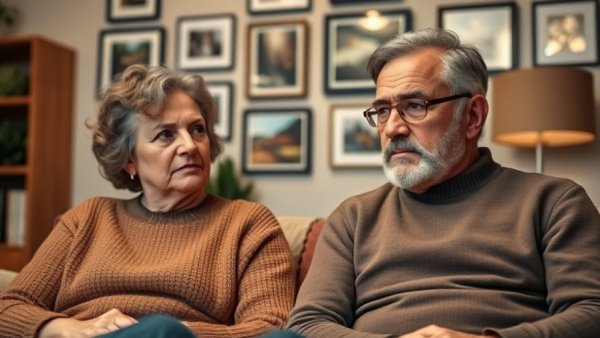 Middle-aged couple discusses Georgia PFAS contamination lawsuit shield.