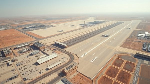 Overview of El Paso airspace and airport from above.