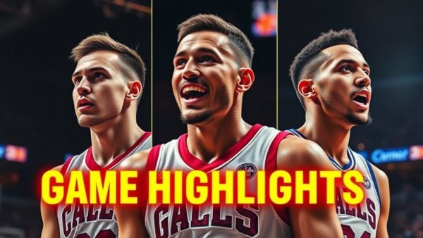 NBA game recap featuring basketball players and highlights.