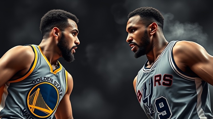 NBA game recap poster featuring GSW vs SAS on Feb 11, 2026, with player images.