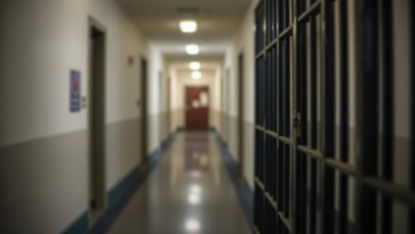 Blurred jail cell bars Muncie man urine attack, muted colors