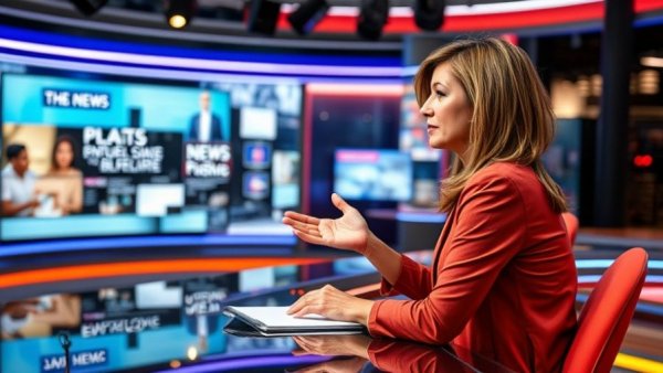 FBI releases details on suspect in news broadcast with anchor and graphic.