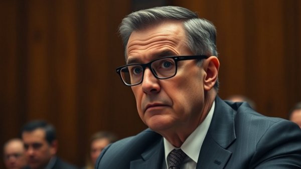 Serious man during hearing related to Texas housing discrimination investigation.