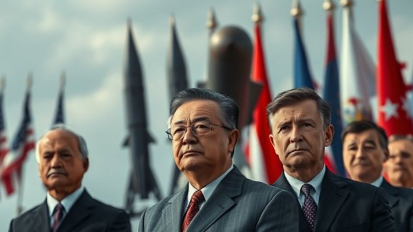 U.S.-Iran negotiations depicted through symbolic imagery with prominent figures.