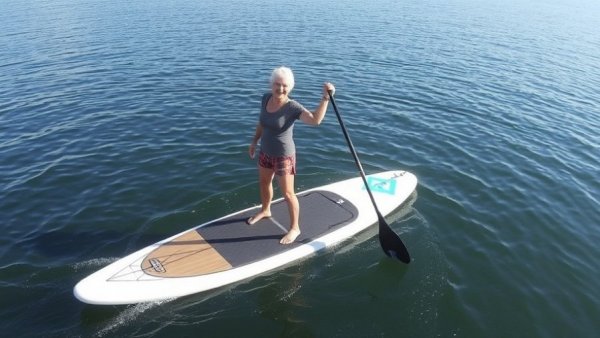I took up paddleboarding in my 60s. In the water I feel calm; on land I feel strong