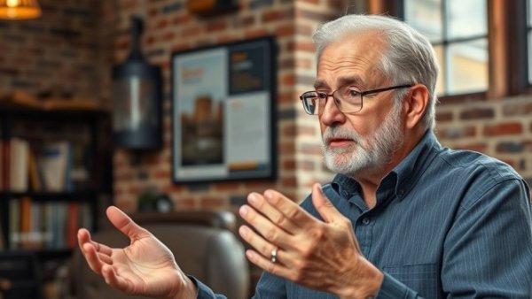 A man on TV discussing voter ID laws in US elections, warm studio setting.