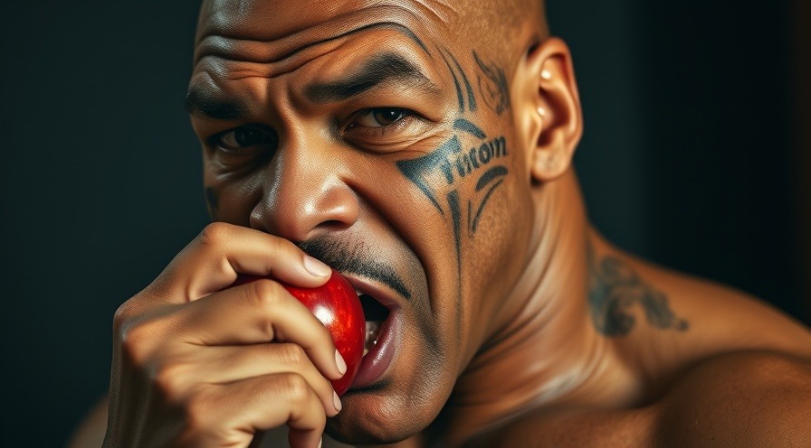 Determined man on stage highlighting the fight against ultra-processed food.