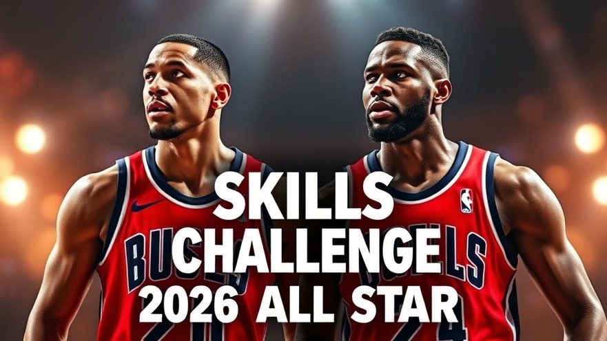 2026 NBA Skills Challenge Highlights promotional graphic with players.