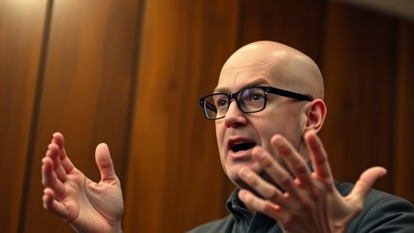 DHS Funding Battle discussion by a bald man speaking intensely in a hearing room