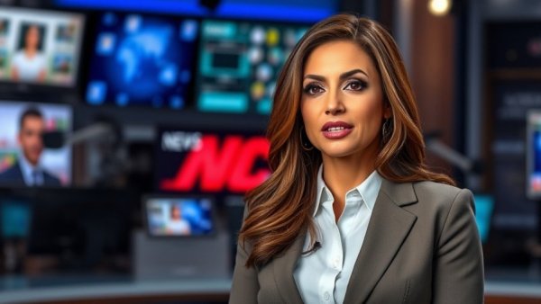 News anchor discussing Voter ID Laws on a live broadcast.