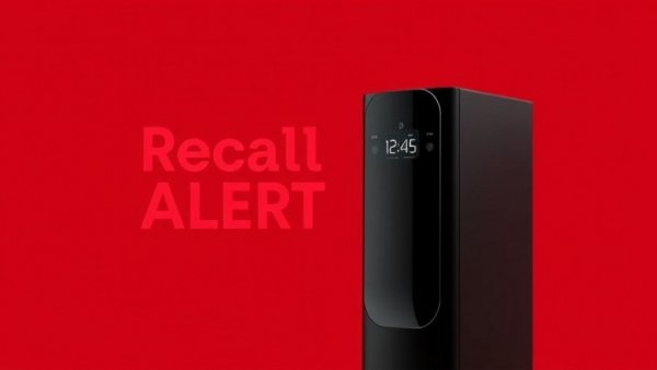 Aroeve air purifier recall alert with sleek black design.