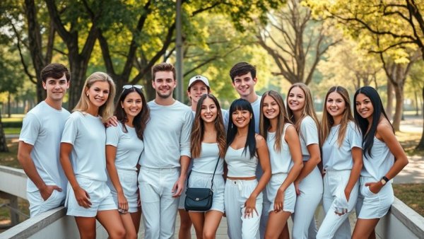 Group of young people in park, enjoying a sunny day. Houston news today.