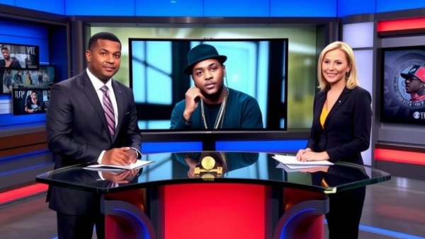 Houston news segment on faith-fueled hip-hop pioneer in studio.