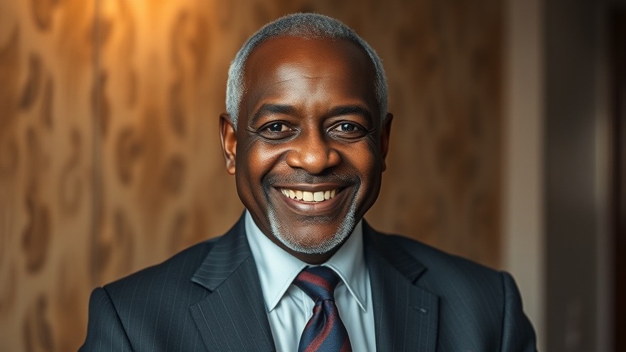 Breaking US news: distinguished older man's portrait.