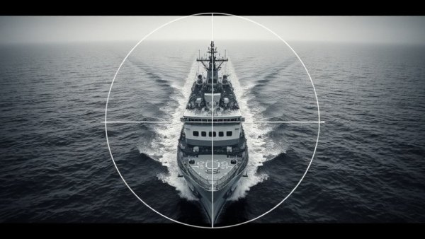 Infrared imagery of a ship in US military drug strikes operation.