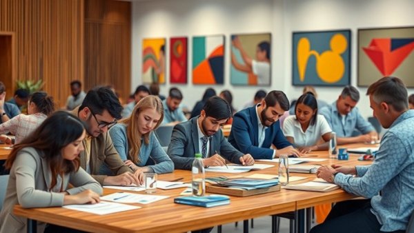 Gillespie County Republicans hand-counting in a modern setting.