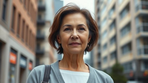 Woman standing outdoors reflecting on social media's impact on mental health.