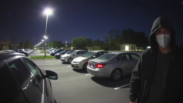 Dallas news vehicle burglary suspects in surveillance footage.