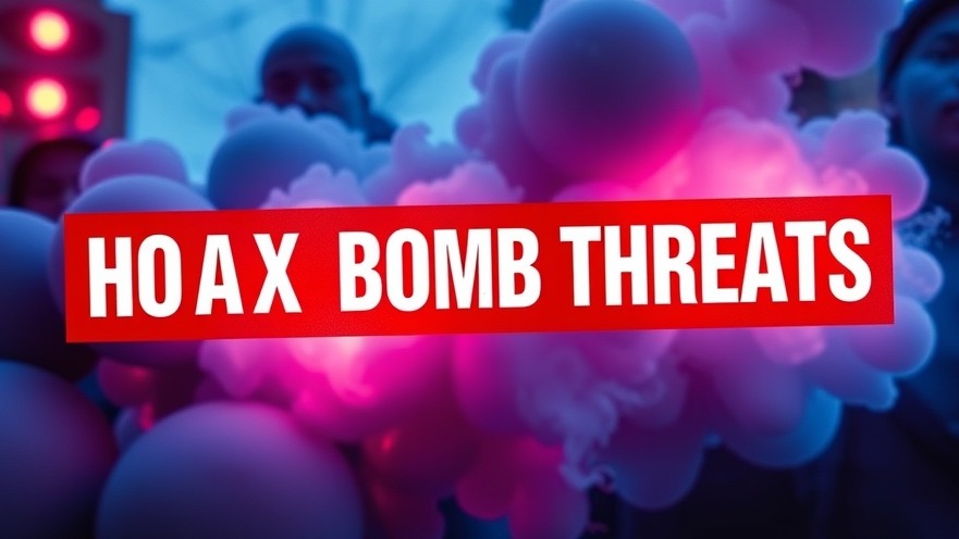 Map of Texas marking hoax bomb threats at North Texas schools.