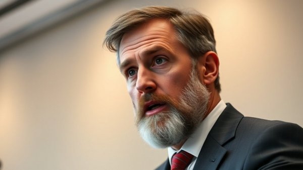 Speaker at press conference on breaking national news