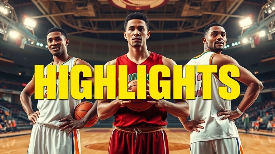 NBA Game Recap featuring players in jerseys with post-game expressions.