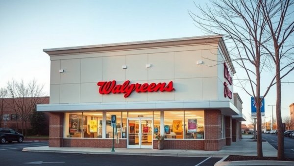 Exterior of a Walgreens store with clear signage.