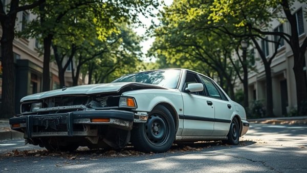 Charred car on street, highlighting fears of retaliation after cartel leader killed.