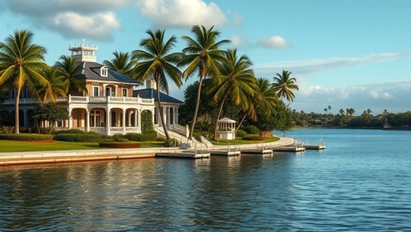 Tropical Mar-a-Lago estate with national security concerns.