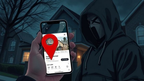 Guard against data exposure with online home listings and masked figure.