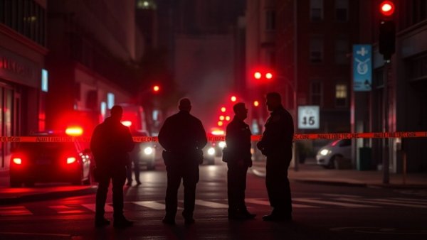 Police and emergency vehicles at San Antonio shooting scene.